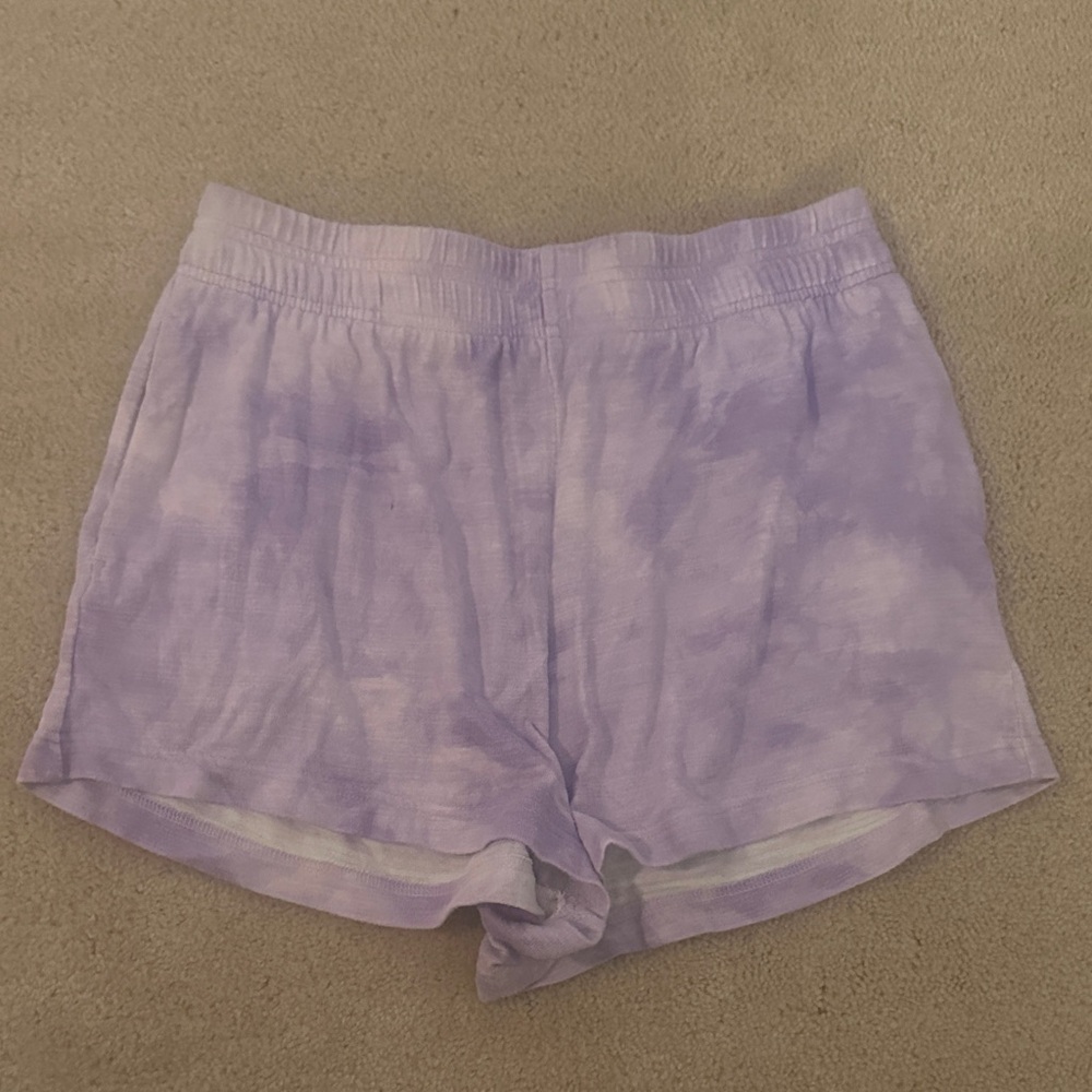 Purple Tie-Dye Shorts